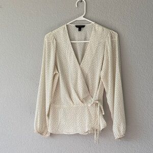 Banana Republic Cream Polka Dot Blouse